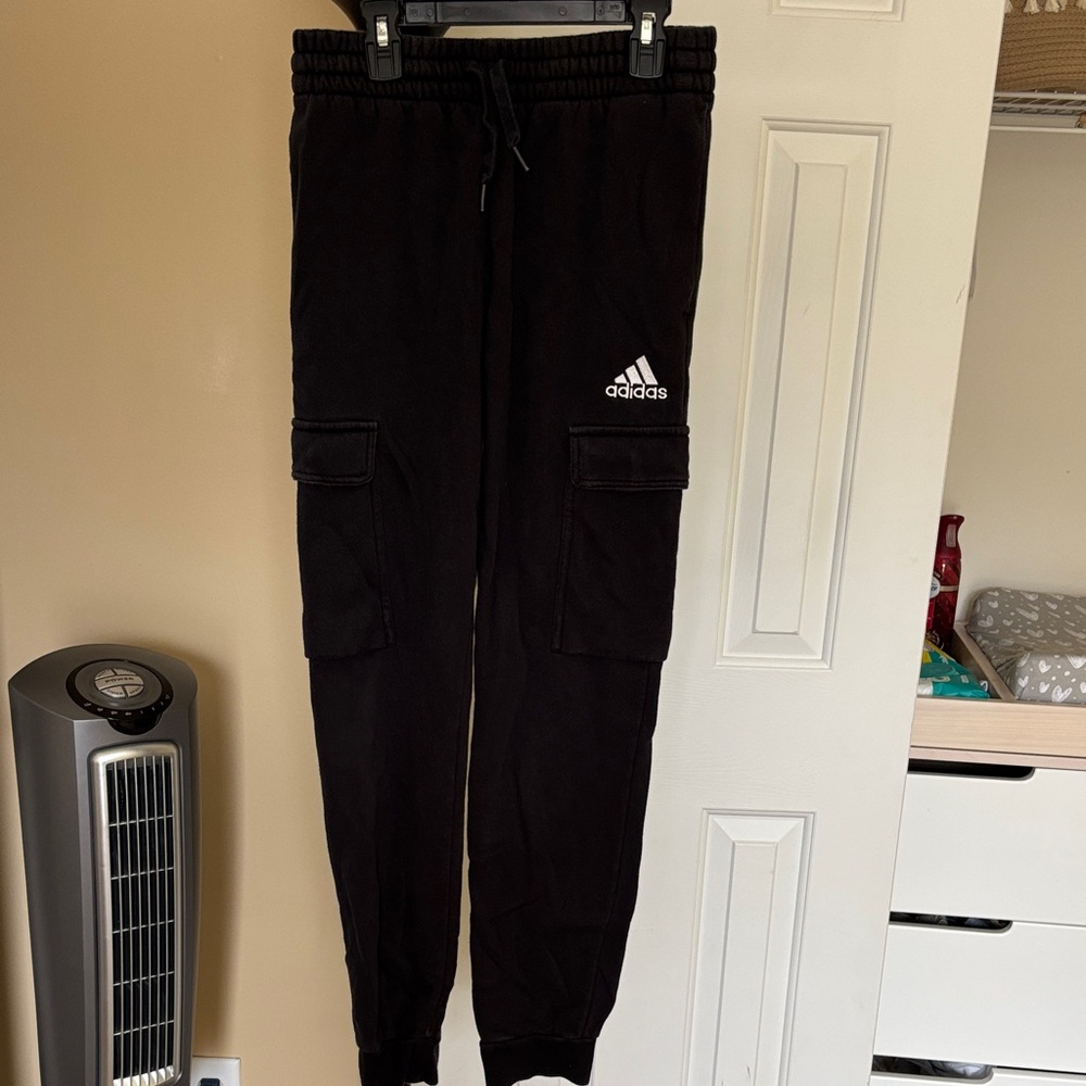 Adidas MENS Black Cargo Sweatpants
